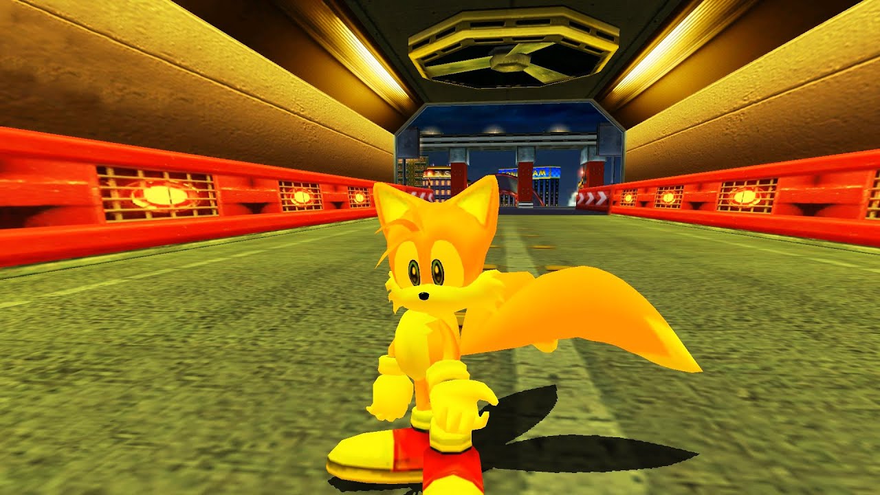 Tails (mechless) in Radical Highway (Sonic Adventure 2)
