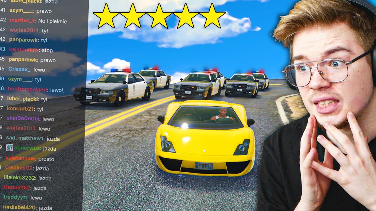 Czy Twitch czat UCIEKNIE przed policją w GTA? (TWITCH GRA)