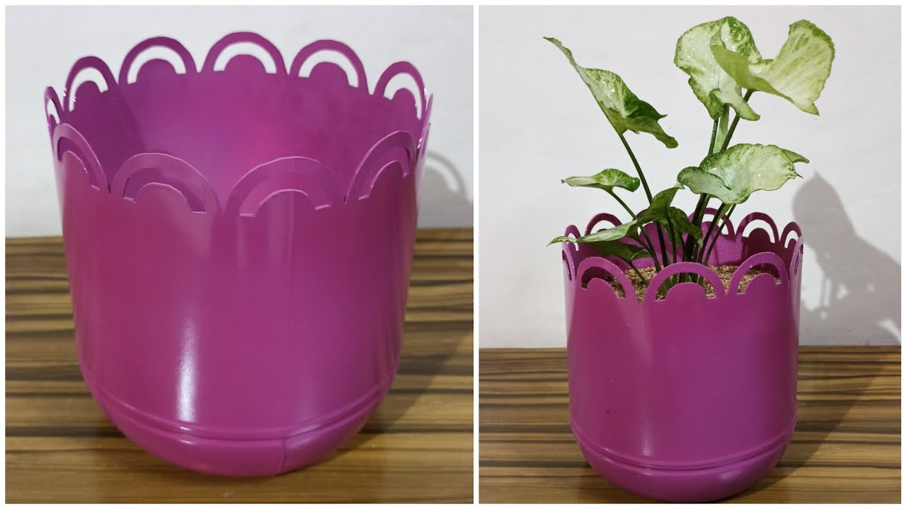 HOW TO MAKE PLANTER WITH CUTOUT DESIGN | DWARF SYNGONIUM