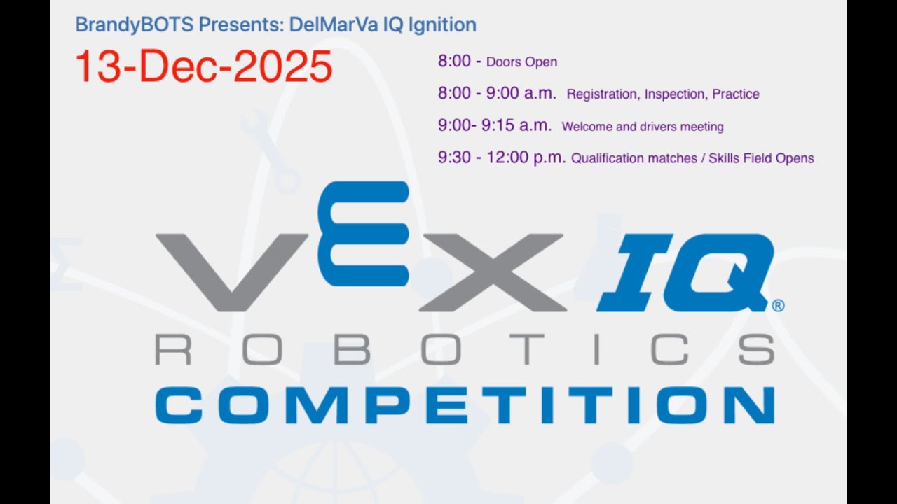 BrandyBOTS Presents: DelMarVa IQ Ignition