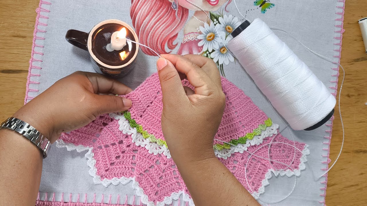 COMO APLICAR A SAIA NO PANO DE PRATO 🔥