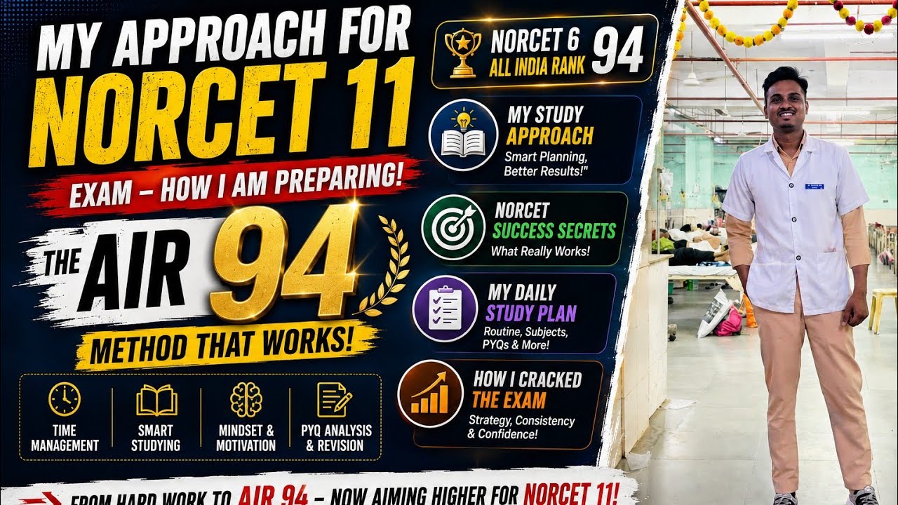 My Approach for NORCET 11 | How I am studying for NORCET 11 with my Job | Ansh Meshram