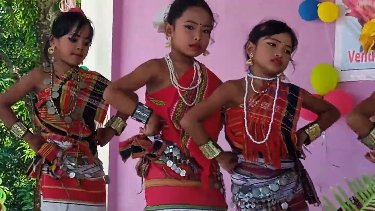 64th Teacher Day Dalak Girls Residential Englis School little student group dance