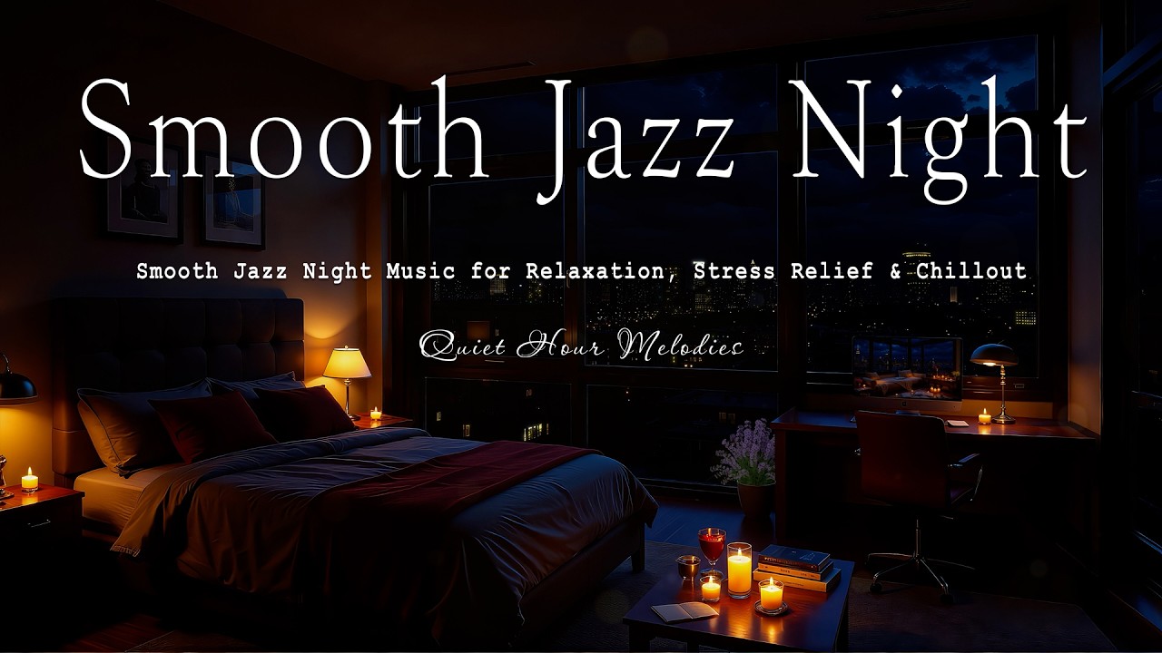 Calming Jazz Piano for Sleep - Smooth Jazz Night Music for Relaxation, Stress Relief & Chillout
