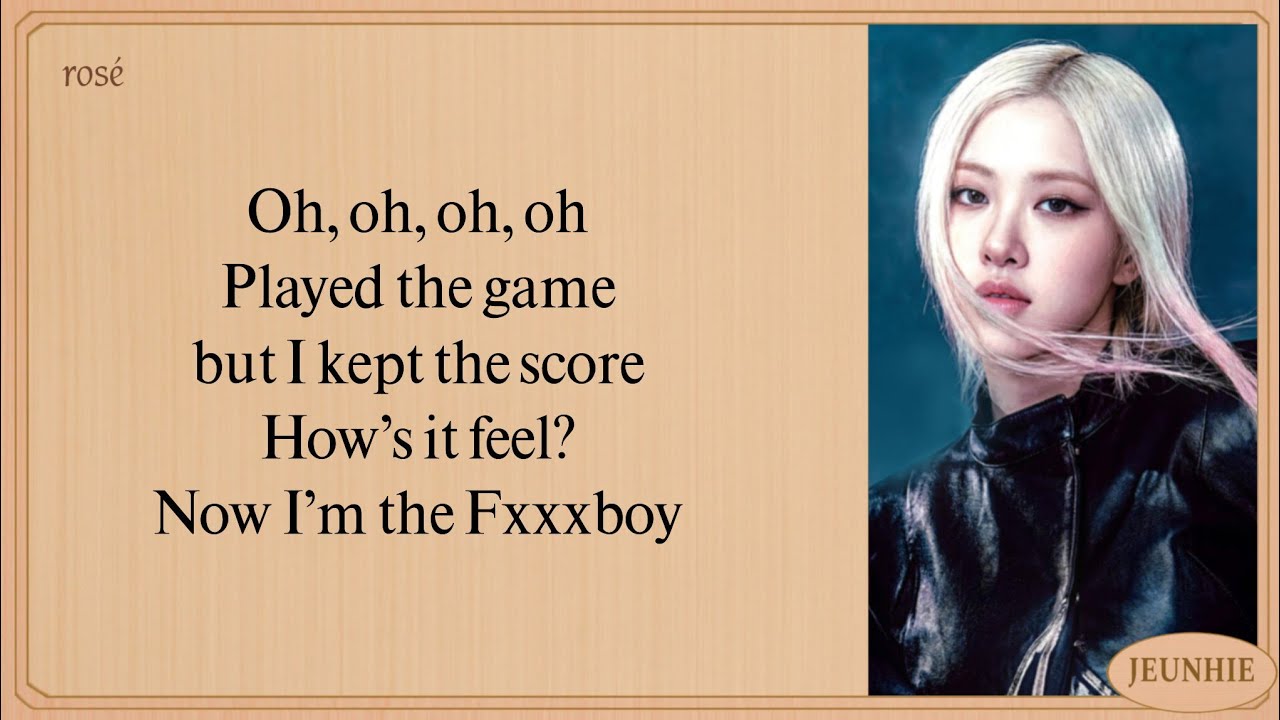 BLACKPINK Fxxxboy Lyrics