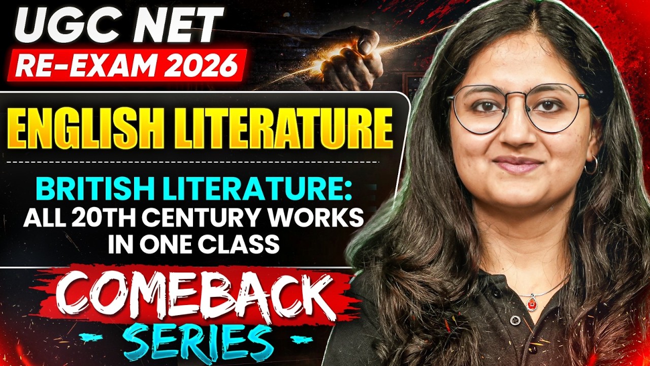 UGC NET English Re-Exam 2026 | Complete British Literature Marathon Revision | 20th Century Works #2