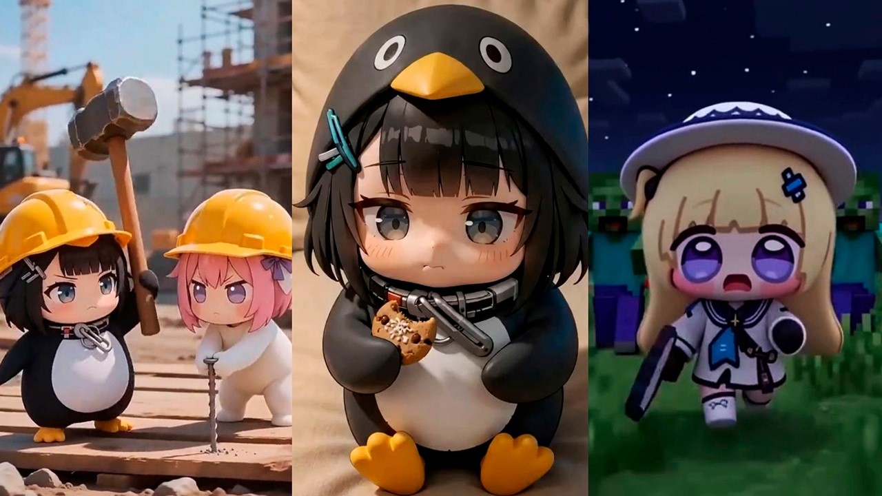 Adorable Baby Chibi Funny Moments 5 #cute #penguin #chibi #kawaii #adorable #cutevideo #penguingirl