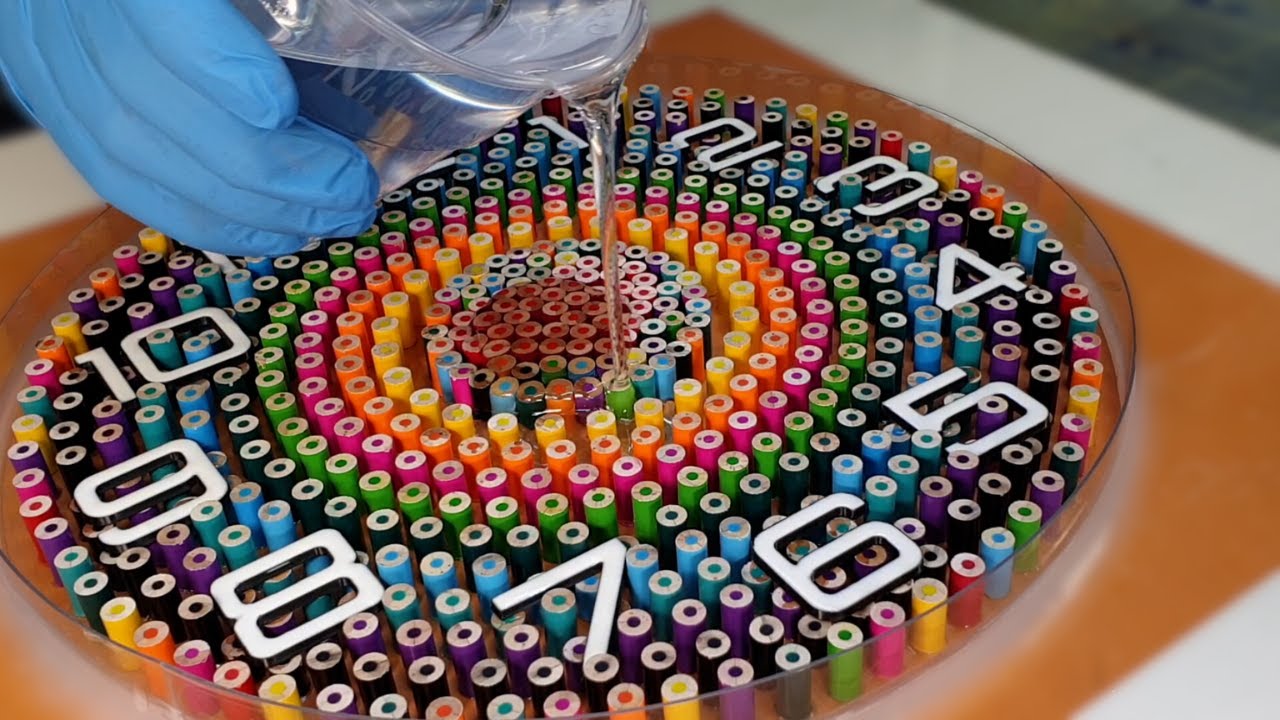 Creating Amazing Unique Resin and Colored Pencil Clock – DIY