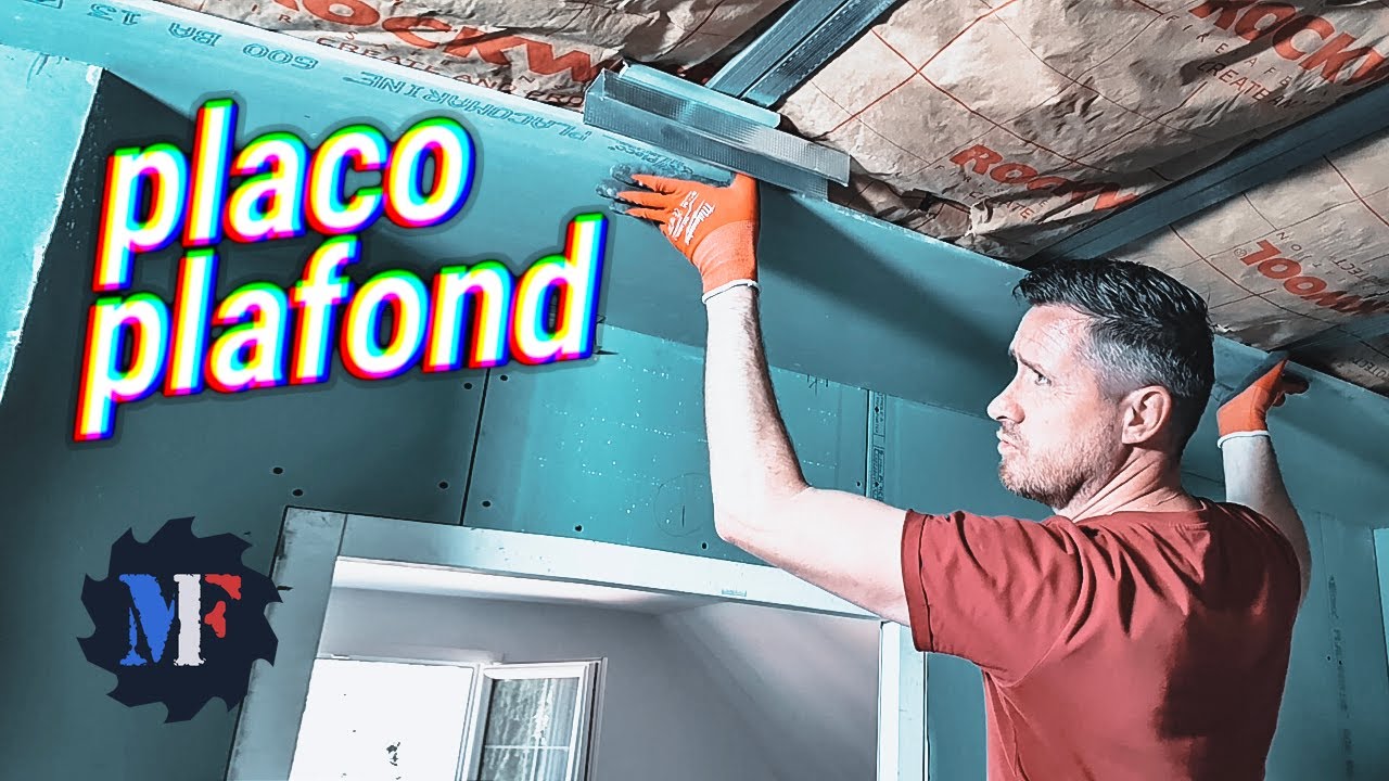Astuce pour POSER du PLACO au PLAFOND FACILEMENT sans Lève Plaque !