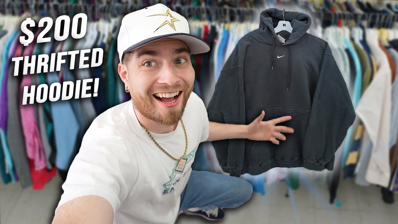 The Rarest Hoodie I've Ever Thrifted! A Trip to the Thrift, Vintage Shopping!
