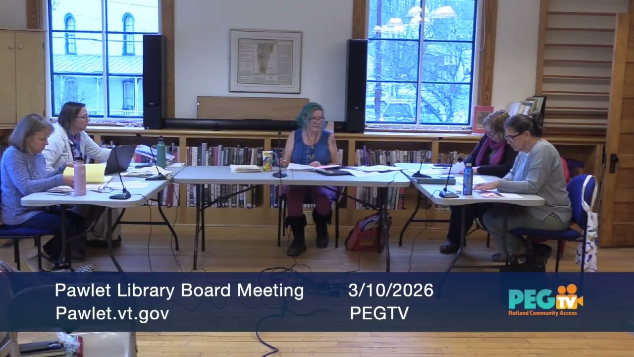 Pawlet Library Board Meeting - March 10, 2026