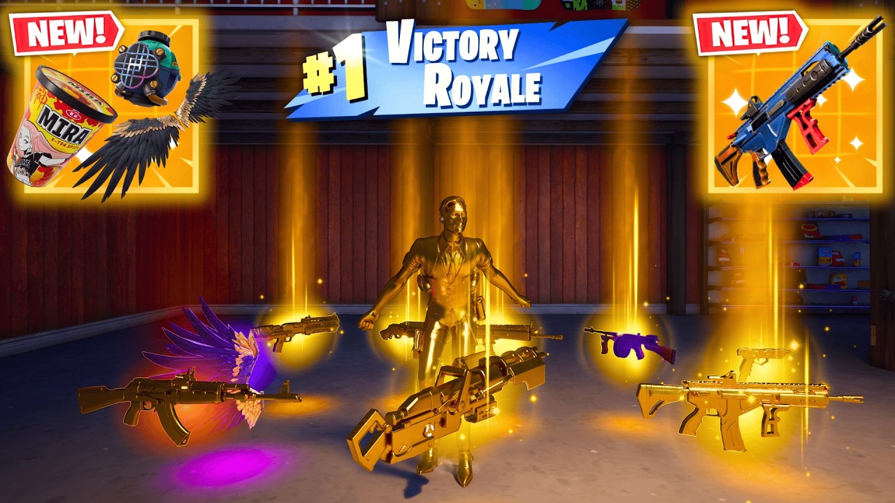 ALL MYTHIC AND EXOTIC GUNS IN FORTNITE (NEW! Fortnite Chapter 7 Season 1)