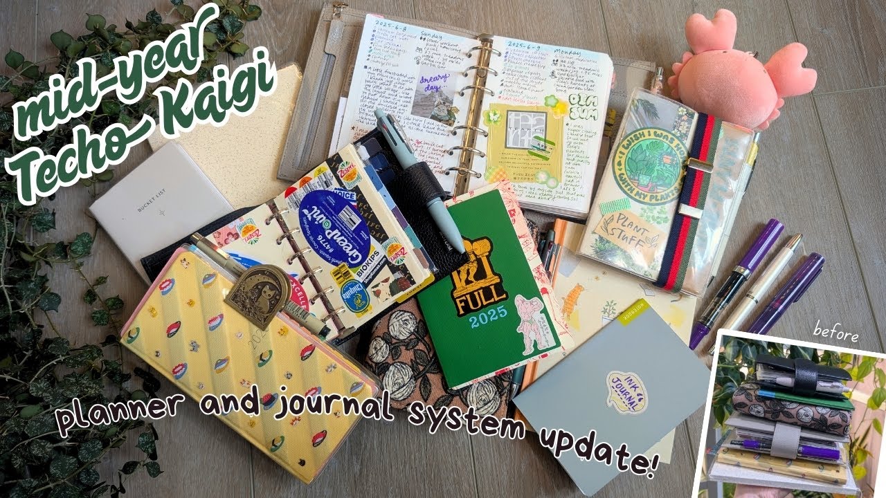 2025 Mid-Year Techo Kaigi | How My Planner & Journal System Is Going | Terrible Hime