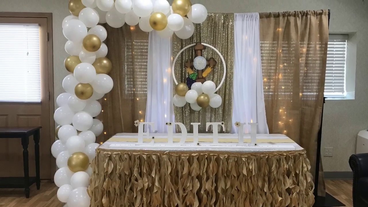 Decoracion de Primera Comunion o Confirmacion