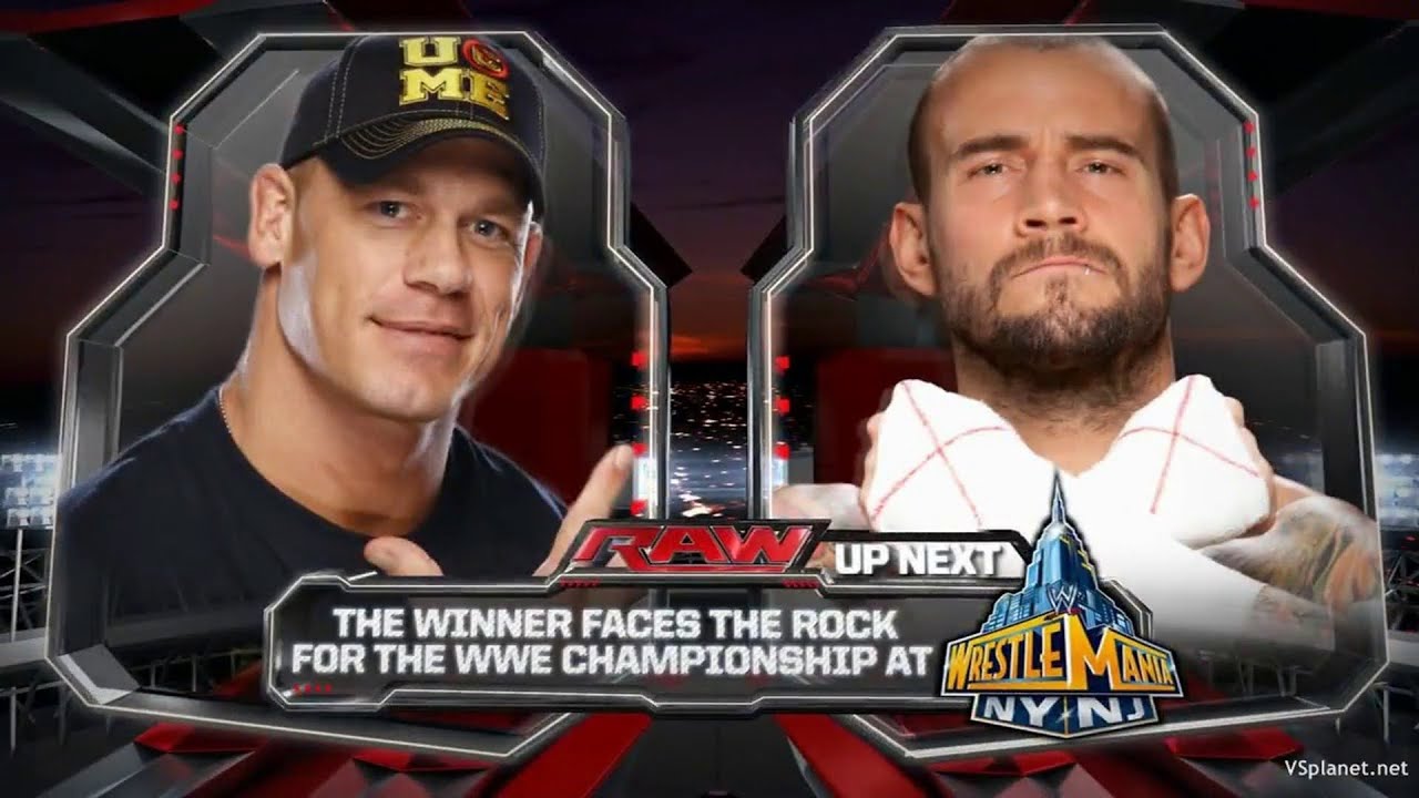 CM Punk vs John Cena Monday Night Raw (WWE 2K15 Remake)