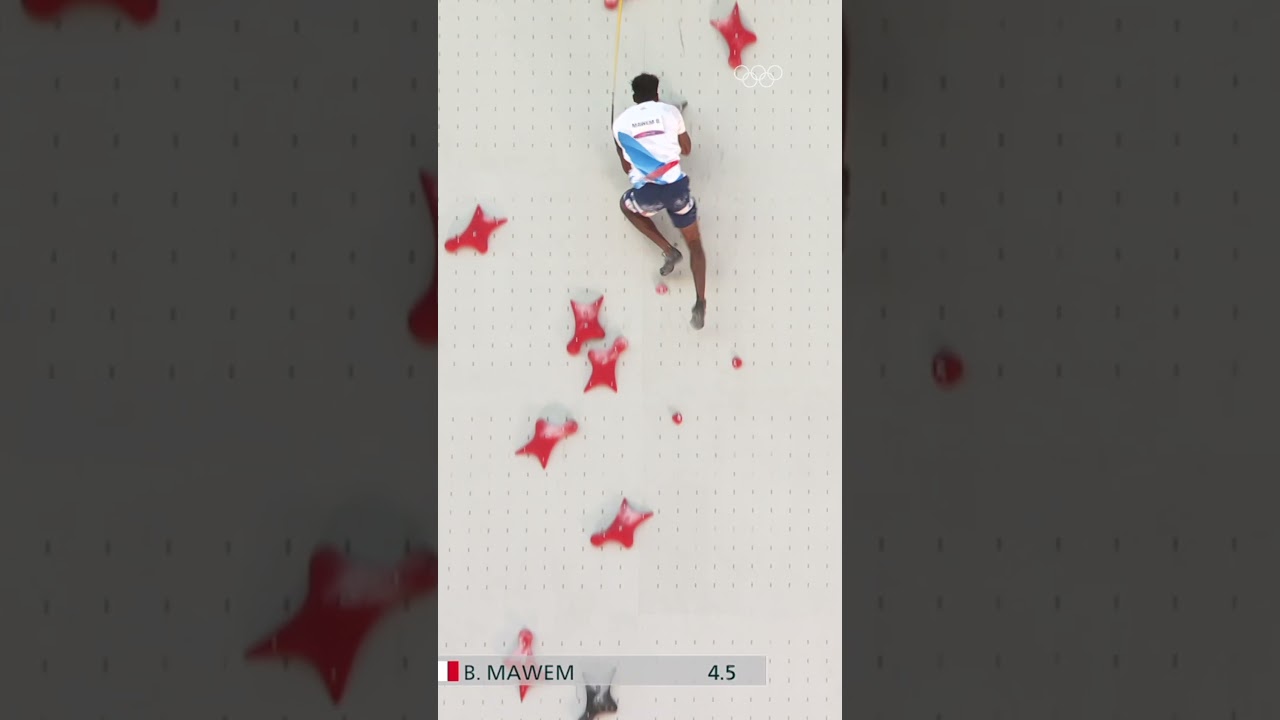 Current men's Olympic record in speed climbing 😮&zwj;💨 Bassa Mawem Tokyo 2020