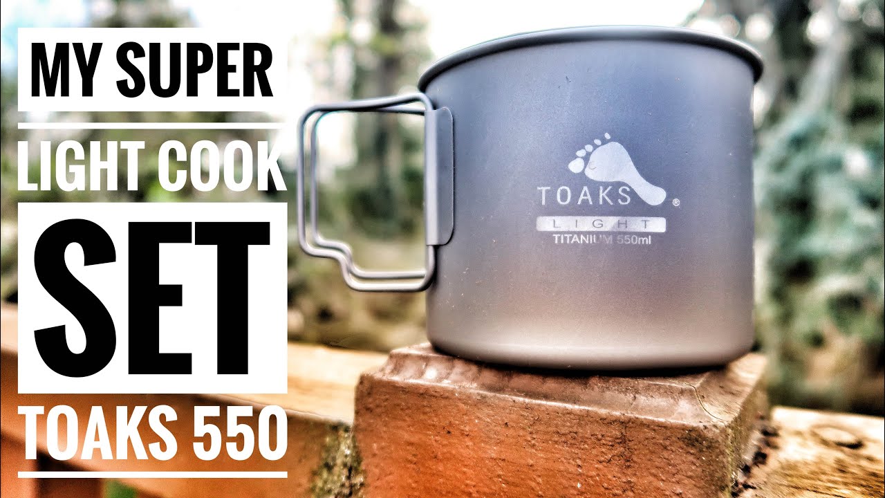Toaks 550 titanium review, ultra light cook set #toakes #cookset #camping