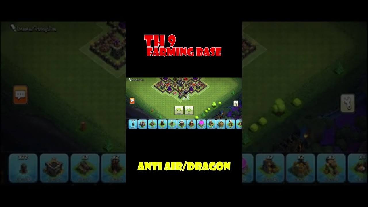 TH 9 Farming Base Anti Air/Dragon