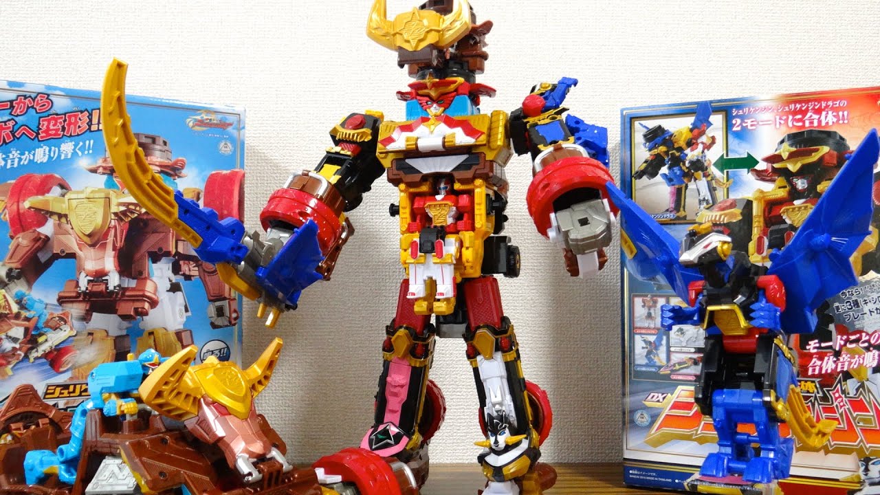 もはや最終合体w DXキングシュリケンジン 合体レビュー！シュリケンジン & バイソンキング キング破天荒斬りも再現 ニンニンジャー