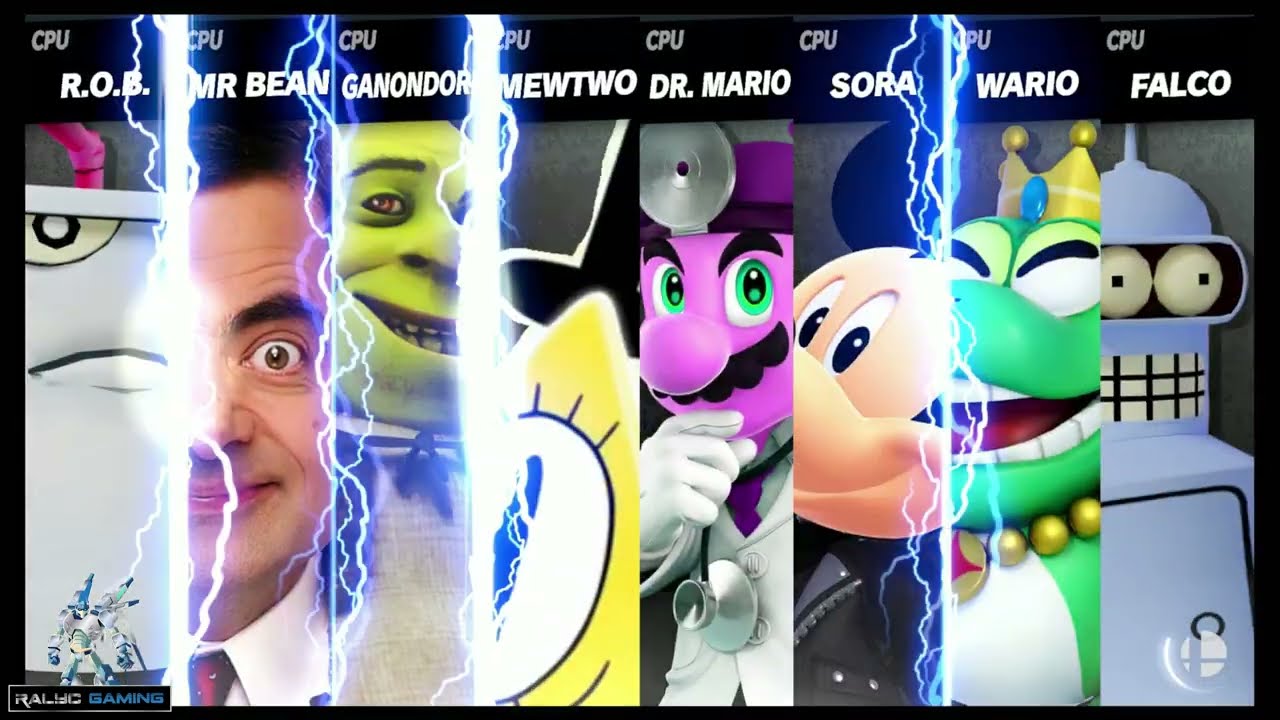 Shake vs Mr Bean vs Shrek vs Bill Cipher vs Dr Mario vs Mickey vs Wort vs Bender