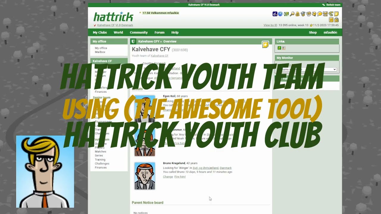 OLD Managing your Hattrick Youth Team with the Youth Club Tool OLD