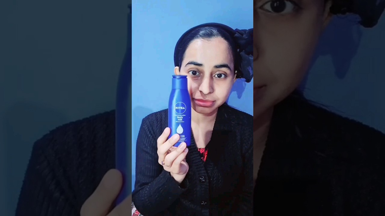 Nivea body lotion review | #nivea body lotion apply on face #youtubeviralshorts #niveabodylotion