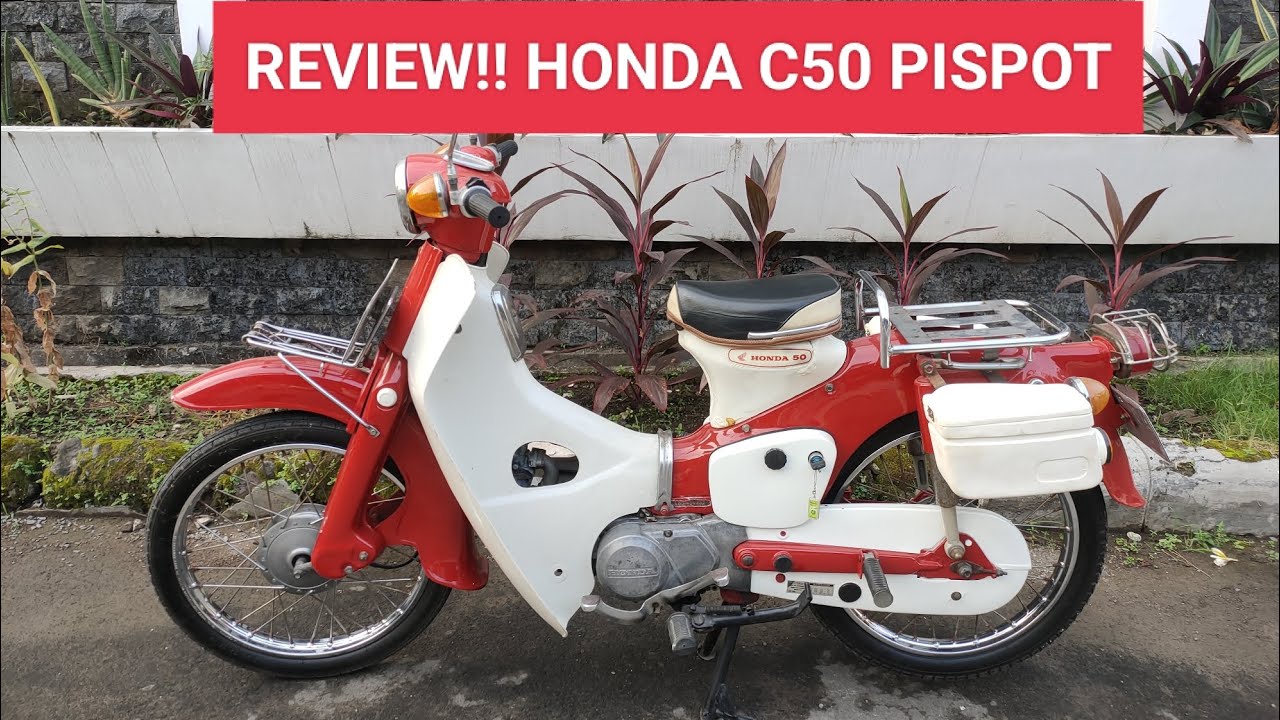 MOTOR HONDA C50 PISPOT 1975 MERAH