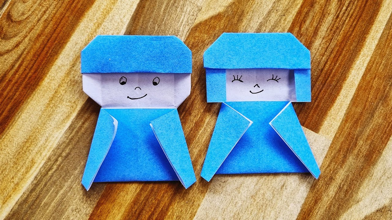 Origami Couple Husband and Wife Easy Step by Step