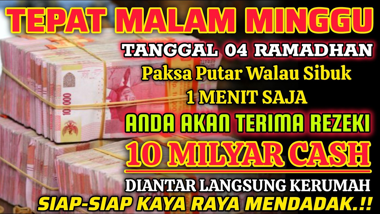 SELAMAT ANDA BERUNTUNG.‼️PUTAR SEKARANG ANDA AKAN TERIMA REZEKI LANGSUNG DARI MALAIKAT JIBRIL