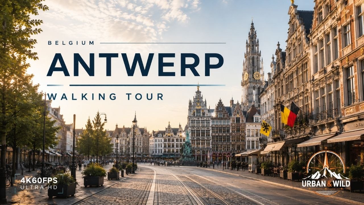 ANTWERPEN 4K | Relaxing City Walk | Urban & Wild