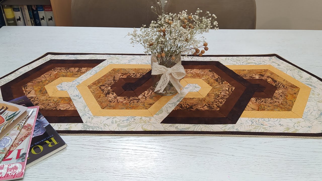 Patchwork tutorial: sew two beautiful table topper just with one technic