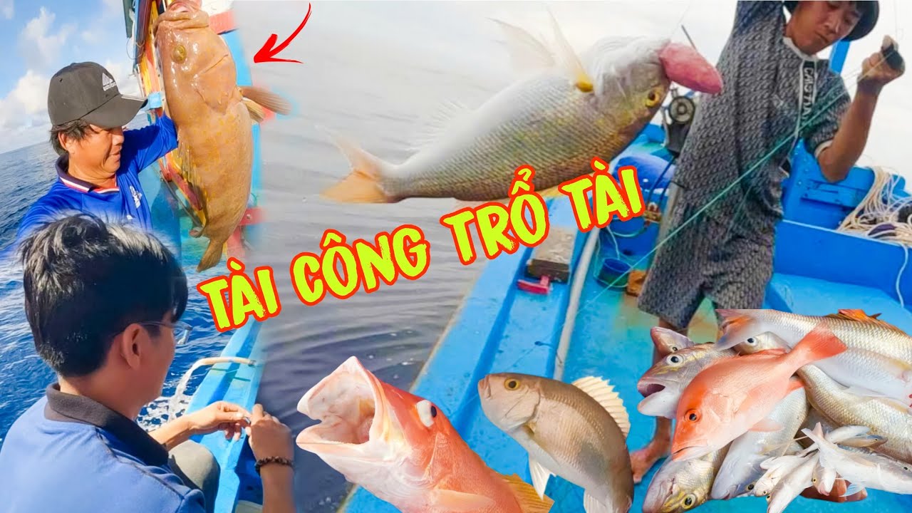 HAND FISHING 10_Anglers Compete to Show Off Their Skills in Catching Large Paper Grouper_A 3kg Le...