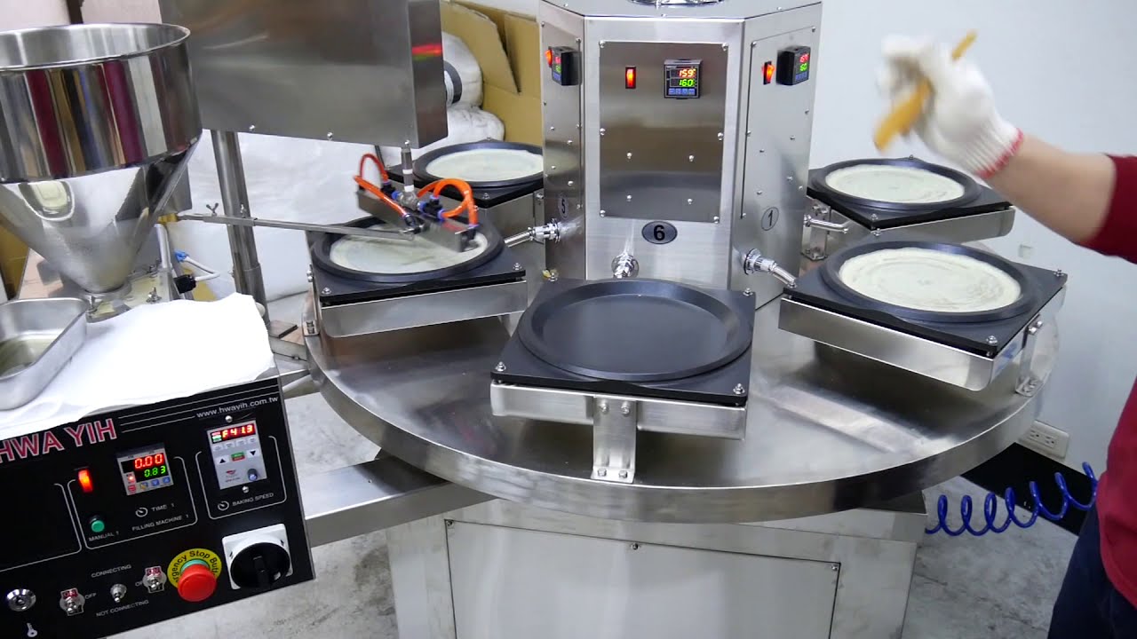 簡單輕鬆量產手工千層蛋糕!! HY-910S-C 小型自動千層蛋糕蛋皮機 Automatic Mille Crepe Cake Machine