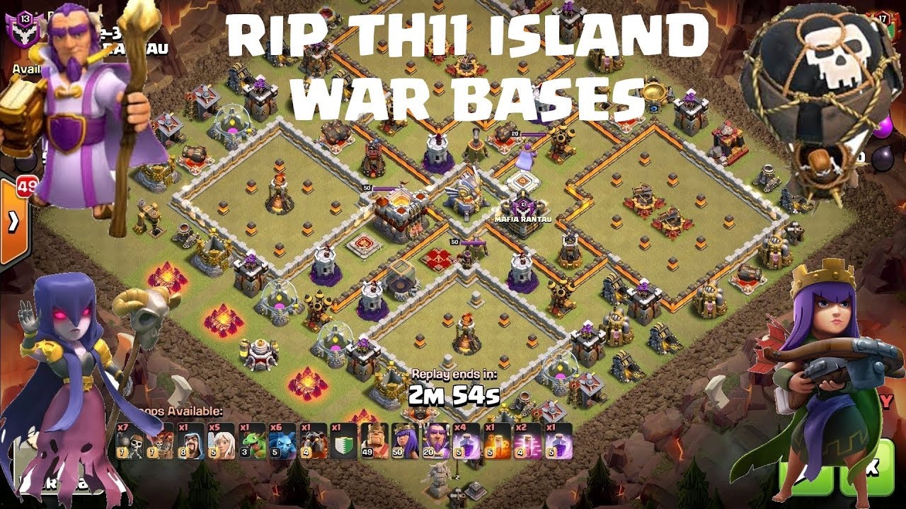TH11 war attack Strategy 2018| PK Vs Mafia Rantau Rematch | Island bases