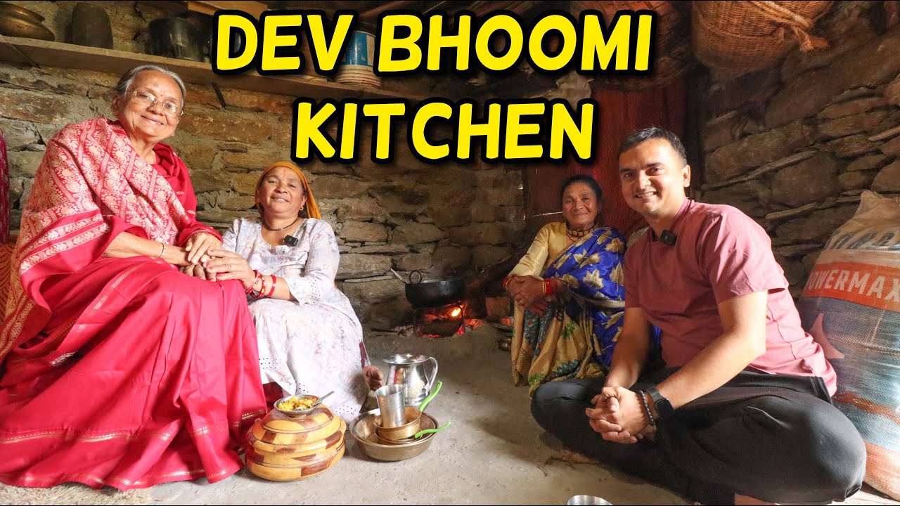 Traditional Uttarakhand kitchen | Mother son Road trip diaries