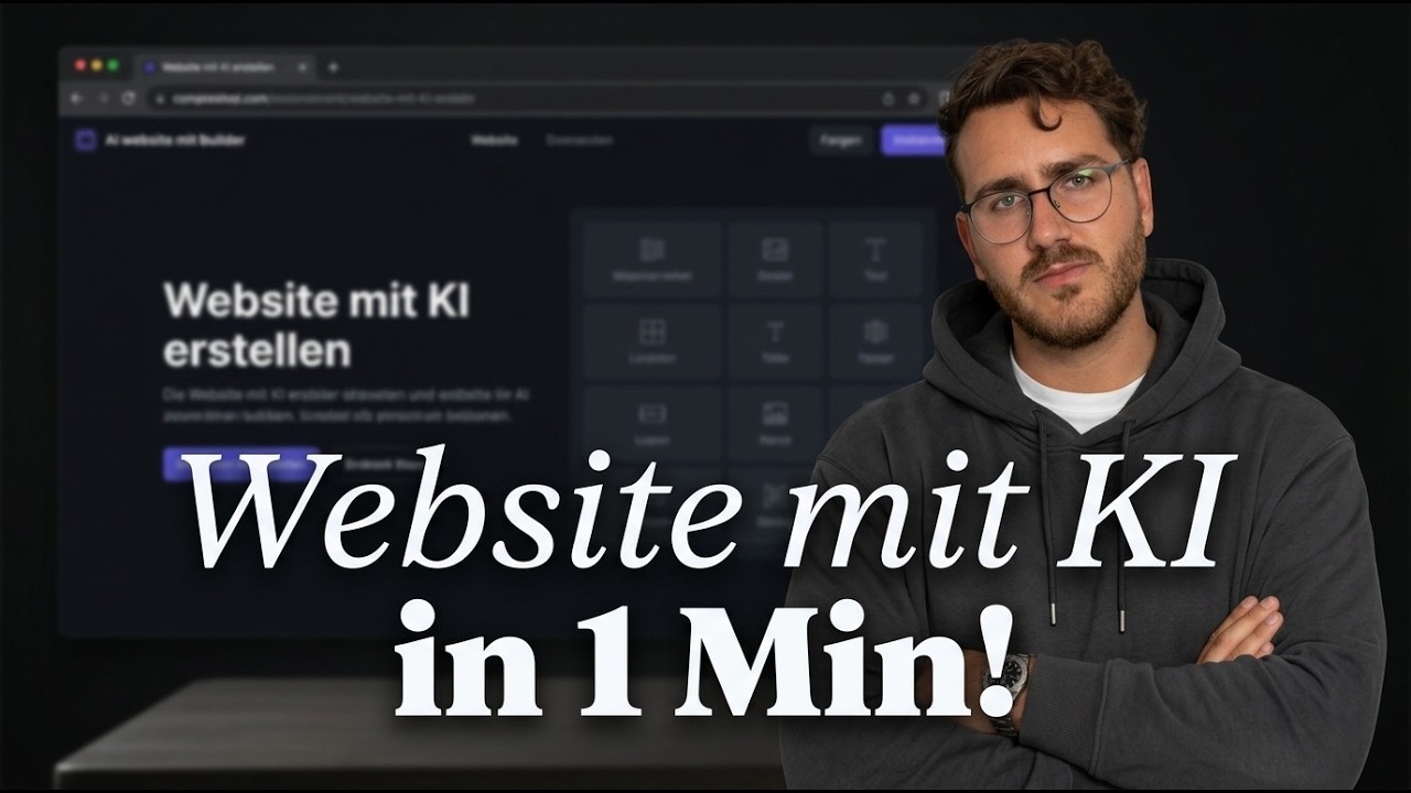 Webseiten mit KI erstellen in nur 1 Minute 2026 (Tutorial)