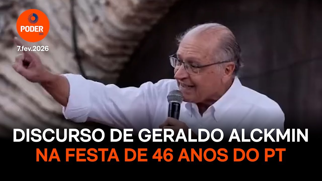 Discurso de Geraldo Alckmin na festa de 46 anos do PT
