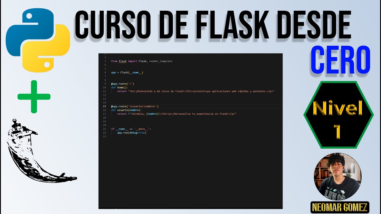 Python Y Flask Nivel 1: Construye tus Primeras Aplicaciones Web | 1080P