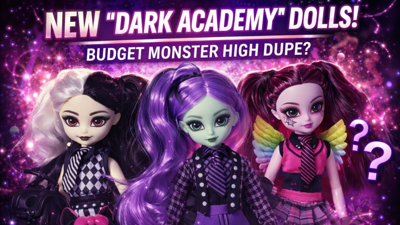 What are THESE? NEW Dark Academy Dolls! Monster High Knock Offs? 🦇💀