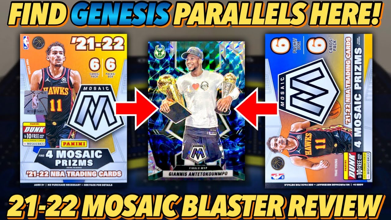 THE RARE GENESIS PARALLEL IS FOUND HERE! 2021-22 Panini Mosaic Basketball Retail Blaster Box Review