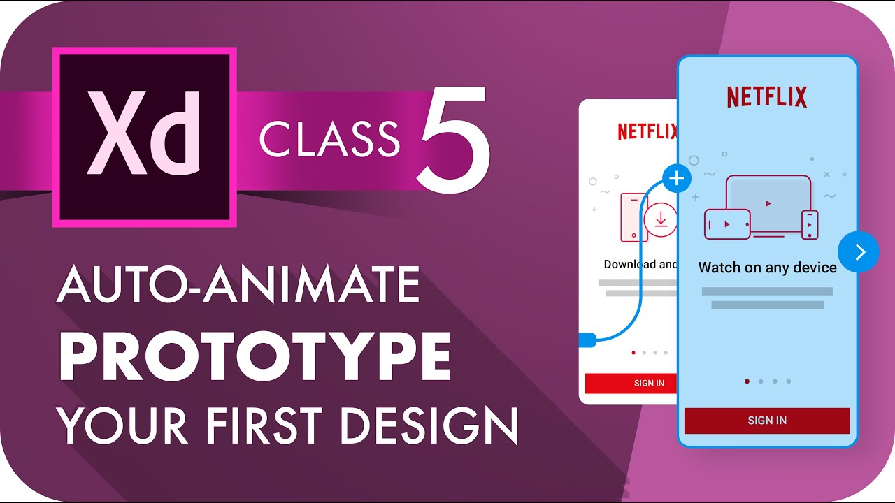 Adobe XD - Netflix Onboarding Screens Prototype Tutorial #pelfizz #adobexd #UIDesign #netflix