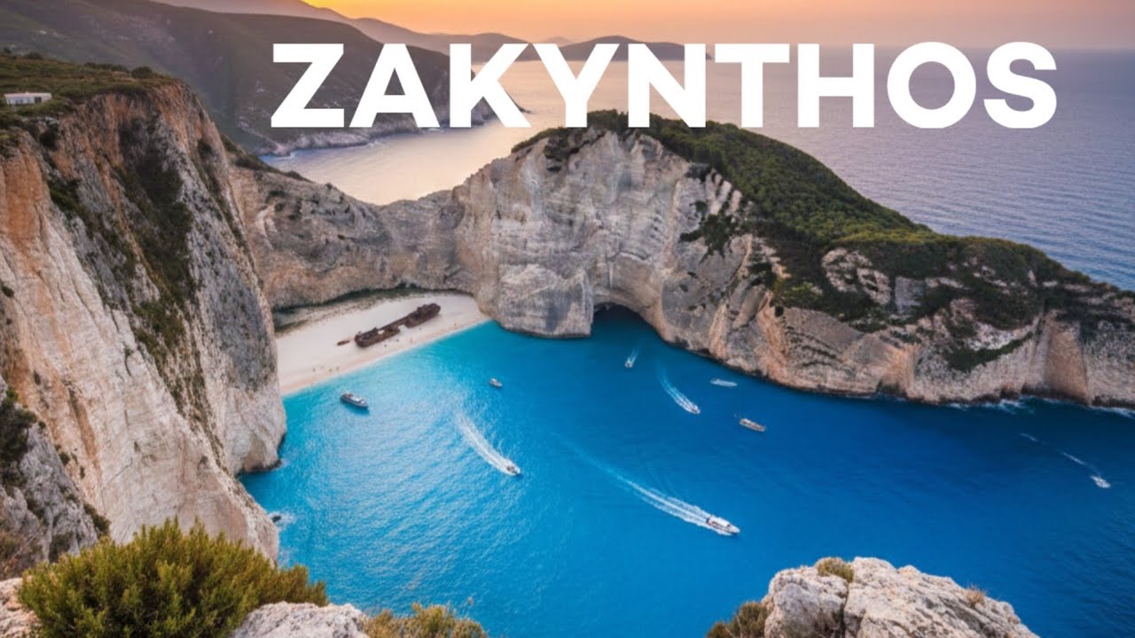 Zakynthos najciekawsze miejsca z relaksujacą muzyką - dron 4k