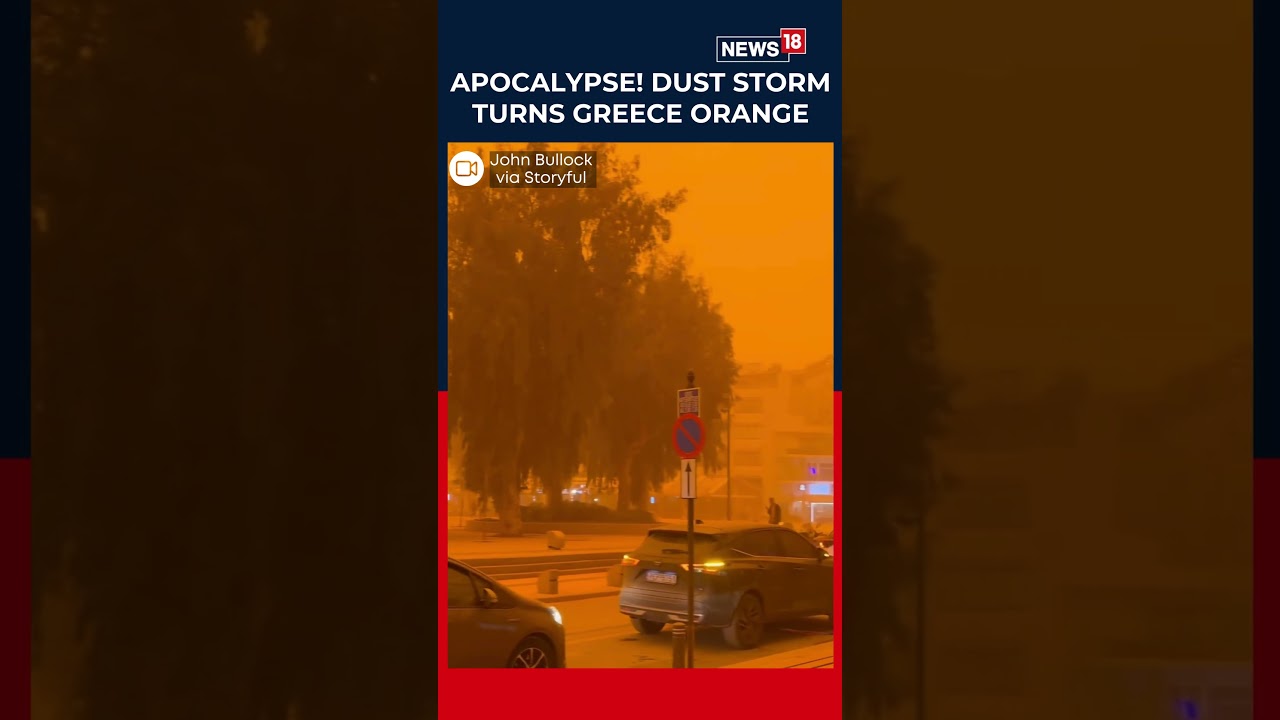 &ldquo;Apocalyptic Feeling&rdquo; Dust Storm Turns Greece&rsquo;s Crete Orange | Greece | Storm Update | News18