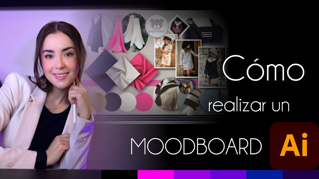 Cómo hacer un #moodboard  de #moda  básico en #ilustrador
