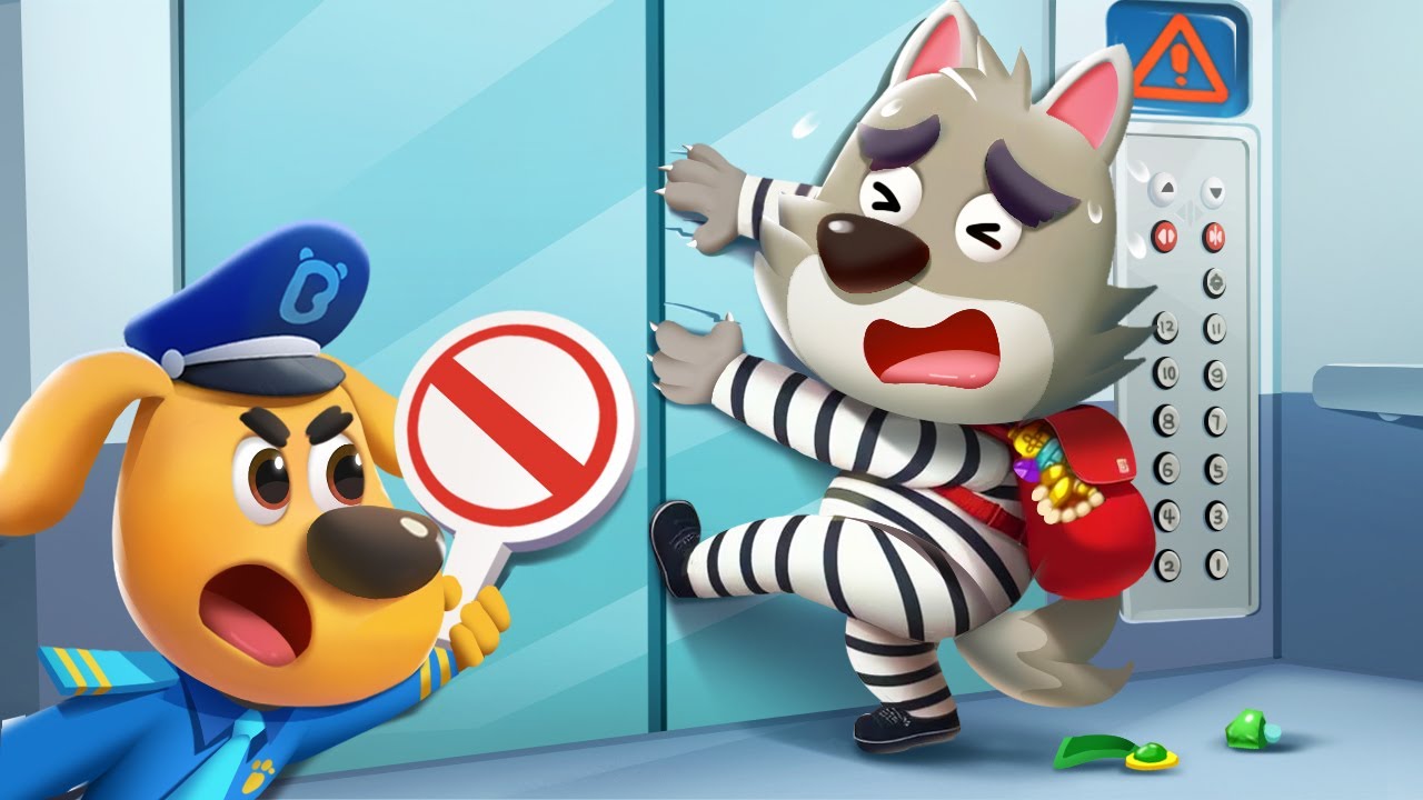 Elevator Safety Tips | Police Cartoon | Safety Cartoon | Kids Cartoon | Sheriff Labrador | BabyBus