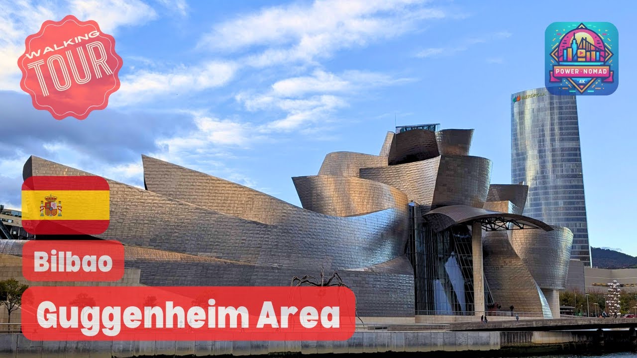 Bilbao 🇪🇸 | GUGGENHEIM Area Walk  🎭 | Puppy Sculpture to Giant Spider | November 2025 | 4K