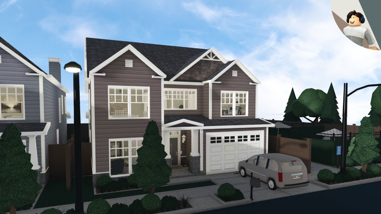 Suburban Neighborhood | Part Two [Homes 1 & 5 + Details] | Bloxburg Speedbuild