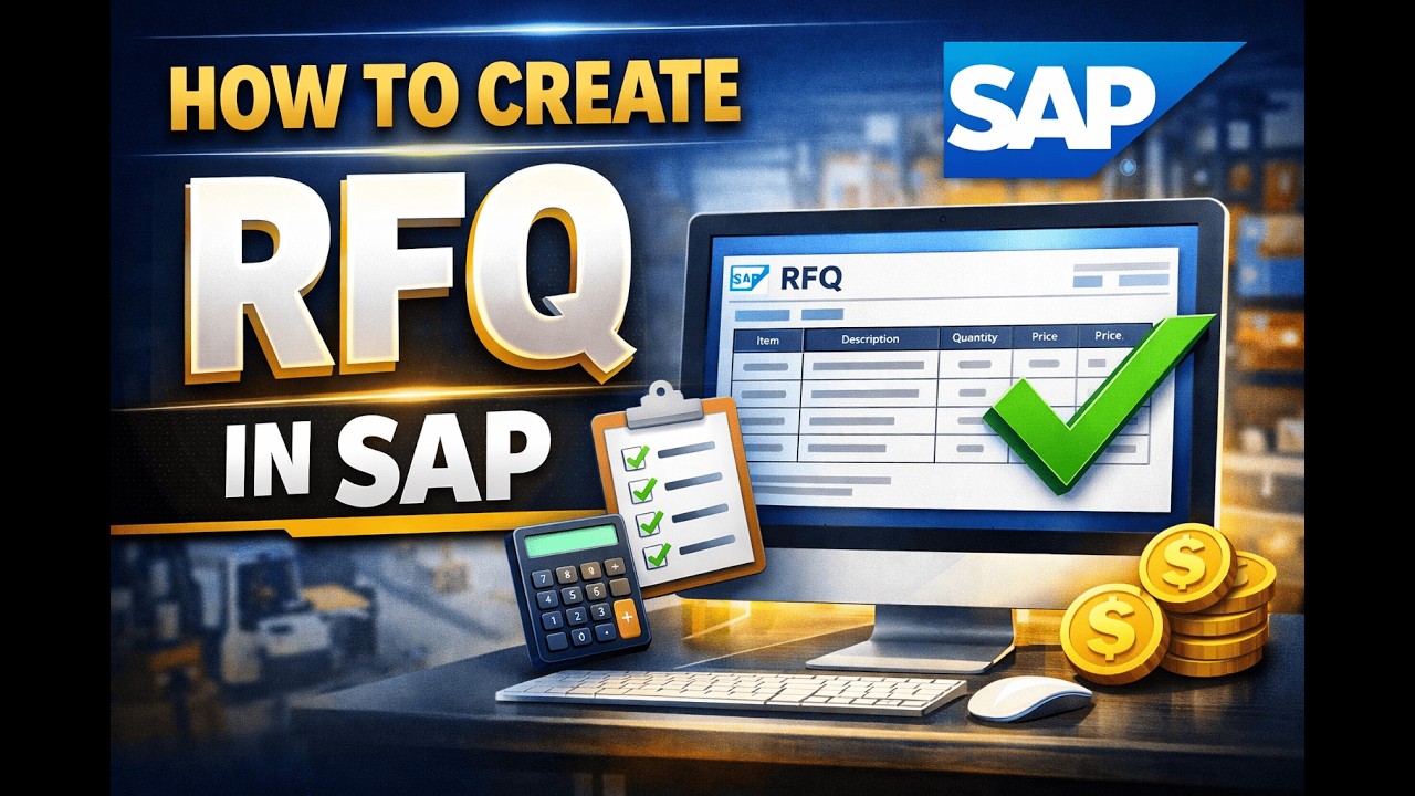 How to Create RFQ in SAP S/4HANA | SAP MM Tutorial for Beginners