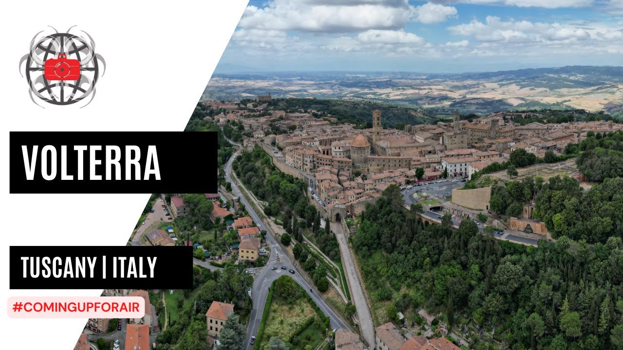 Volterra, Tsucany, Italy from above // #Comingupforair