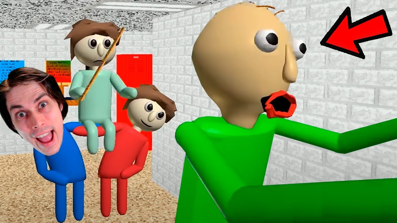 БАЛДИ УБЕГАЕТ ОТ ЛИНЕЙКИ! СМЕШНЫЕ МУЛЬТИКИ Baldi's Basics -Baldi's Anger Management